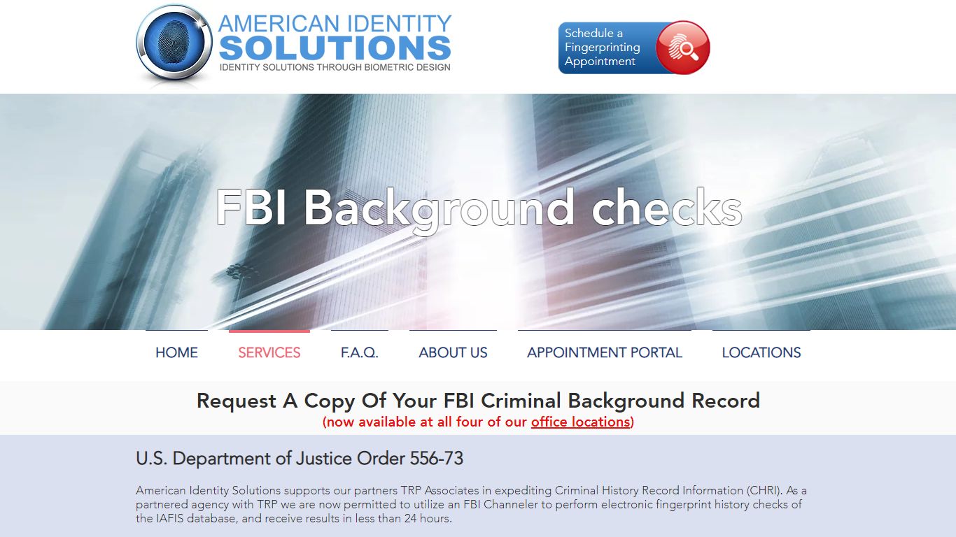 Request A Copy Of Your FBI Criminal Background Record | AIS